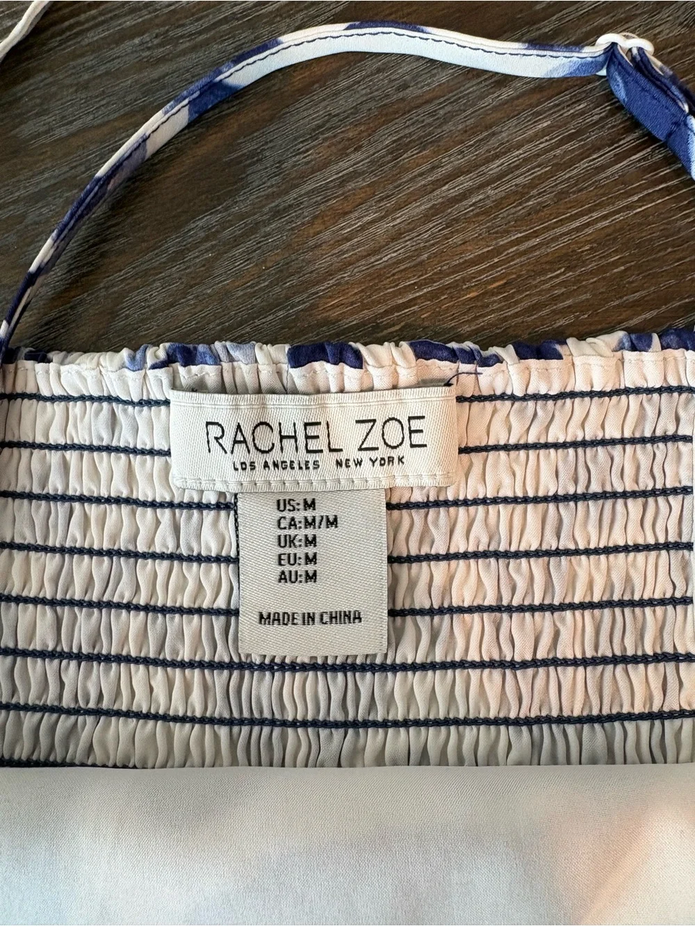 Rachel Zoe Blue and White Decorative Accent Panel